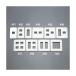 esko(esco) [1 полосный для ] розетка plate EA940CD-491