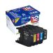 ���å� �֥饶�� brother LC12-4PK�б����åȥꥵ�����륤�󥯥����ȥ�å� 4���ѥå� JIT-B124P 1��