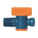  блокировка дерево фирма 1/4~NPT мужской винт клапан(лампа) голубой / orange ×10ke29452 10 шт 
