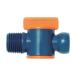  блокировка дерево фирма 1/2~NPT мужской винт клапан(лампа) голубой / orange ×10ke39852 10 шт 