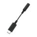 ouru Tec USB Type-C - 3.5mm Mini Jack изменение адаптер цифровой мощность соответствует черный OWL-CBCF3502-BK 1 пункт 