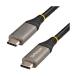 STARTEC.COM�� USB-C�P�[�u��/USB3.2Gen2/10Gbps/Type-C-Type-C/100W/�I�X-�I�X �u���b�N&amp;�V���o�[ ����500mm�~��12.3mm�~����6.5mm USB31CCV50CM   1�{