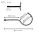 �n���K�[�t�b�N �t�b�N �X�e�����X�� �܃i�b�g�t SS�u���b�N ����n���K�[ DIY ���{�� M4 ���a3.4mm �֘A�摜3