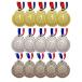 限定ーVIEAURA 金メダル 銀メダル 銅メダル 各5個計15個セット 金属製 トロフィー スポーツ イベント 運動会 表彰式