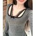 [ Япония склад немедленная уплата ] точка рисунок tops Layered способ cut and sewn 