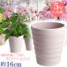  plant pot stylish cheap ceramics size 16cm flower load 5 number white screw k interior outdoors brick color 