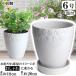  цветочный горшок модный дешевый керамика размер 18cm Royal rose pot 6 номер белый . тарелка есть салон наружный белый цвет 