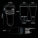 DOKEEP GD3 �~�jLED���C�g KZ1 �����d���A�_�v�^�[ IPX7�h�� ���y�� USB�[�d�� EDC ���P�x �~�j�����d�� 12���[�h �h�� �����^ �~�j������ �_��3~60���� �֘A�摜4
