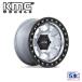[KMC(ॷ)] 18ߥۥ 5 KM550 RIOT SBL 189J 5H 127 +18 CB71.5 MACHINED W/ SATIN BLACK LIP/KM550DB18905018