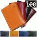 Lee(リー) 本革 ラウンドファスナー 二つ折り財布 小銭入れ有り 0520266 ブラック色 チョコ色 ブラウン色 レッド色 ネイビー色