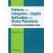 Patterns and Categories in English Suffixation and Stress Placement A Theoretical and Quantitative Study три промежуток Hideki / работа 
