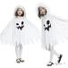  Halloween пончо белый .. демон De Ville симпатичный детский интересный baby девочка мужчина младенец ребенок Kids маскарадный костюм 