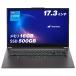  Sard wave ноутбук Core i5-1334U память 16GB / SSD 500GB Windows 11 Home 17.3 дюймовый 60Hz THIRDWAVE DX-17RP5A память 16GB установка 22339-4654