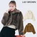  новый продукт 10%OFF Lilly Brown LILY BROWN внешний 25 весна лето Varie мех котороткое пальто средний длина длинный рукав lwfj255112
