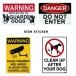  стикер внимание ..STICKER наклейка american смешанные товары собака автограф GUARD DOG CLEAN UP популярный подарок подарок двойной s Lee 