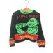  Kids б/у одежда 90s USA производства Mutant Ninja Turtlesta-toruz American Comics TV аниме герой вязаный свитер 5-6 лет ранг б/у одежда 