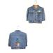  Kids б/у одежда 90s SESAME STREET роскошный герой .... Denim жакет G Jean 1 лет ранг б/у одежда 