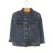  Kids б/у одежда 80s USA производства Levi's 72225-1109 темно синий индиго Denim Tracker жакет G Jean 7 лет 
