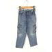  Kids б/у одежда 90s Lee Chemical Denim брюки-карго джинсы конический 5 лет 
