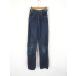  Kids б/у одежда 40s Lee 101Z ремонт &amp; повреждение темно синий индиго Denim брюки джинсы конический W21 L30