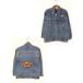  Kids б/у одежда Harley Davidson Eagle балка &amp; защита голубой Denim Tracker жакет G Jean S 8 лет ранг 