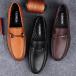  обувь для вождения мужской Loafer натуральная кожа мокасины bit модель Loafer обувь . скользить подошва resort усталость нет автомобиль движение осень-зима бесплатная доставка 