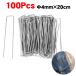 100ps.@ peg artificial lawn weed proofing seat pin pushed .. pin nail fixation tweezers U character type garden staple stay ks peg gardening supplies . ground ..... pin 