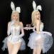  bunny girl costume costume fancy dress ba knee uniform fancy dress costume bunny girl .. ear rabbit ... pretty .... One-piece 