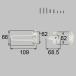 LIXIL/TOSTEM Lixil to вынос руля дверь защита комплект ( родители . для ) DCFZ722 aluminium рама 