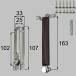 LIXIL/TOSTEM Lixil to вынос руля дверь цепь D1X95 aluminium рама 