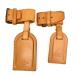 LOUIS VUITTON Louis Vuitton именная бирка багаж бирка руль держатель кожа 2 шт. комплект 03BS402