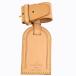 LOUIS VUITTON Louis Vuitton именная бирка poanie багаж бирка бежевая кожа 06BS487