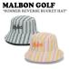 ޥܥ󥴥 Хåȥϥå MALBON GOLF  ǥ SUMMER REVERSE BUCKET HAT ޡ С Хå ϥå 2 M3343PCP61WHT/GRN ACC