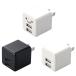  оплата при получении не возможно AC зарядное устройство 2.4A 12W USB Type-A порт ×2 compact внезапный скорость зарядка Elecom MPA-ACU11