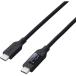 �����o�� ����s�� USB Type-C to Type-C�P�[�u�� �V���R�� �d�̓f�B�X�v���C�t USB Power Delivery�Ή� �ő�240W 1.0m �u���b�N �G���R�� MPA-CCW10BK