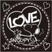  в тот же день отгрузка SNOOPY стикер LOVE SNOOPY белый arcs SNS-37