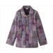  light cotton inside .. pattern print coat / 97779-02 L purple (cm-430455)[ sheets ]