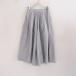  Pao teroPao de lo * в тонкую полоску шайба ska ntsu*2linen хлопок полиэстер широкий брюки юбка-брюки резина (2-2603-564)[52D62]