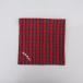[ не использовался ] Old man z Tailor R&amp;D.M.Co- *COTTON SILK TARTAN CHECK BANDANA бандана * красный проверка (ac30-2512-152)[71A62]