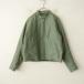  игла zNeedles * хлопок Zip выше жакет *1 с хлопком стеганое полотно внешний блузон зеленый хаки (kjk1-2601-226)[01B62]