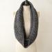  Lee noe Lee naLINO E LINA * альпака хлопок шарф снуд * защита горла "neck warmer" угольно-серый 1222(st84-2212-141)[13L22]