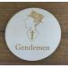 [ клик post соответствует ] из дерева автограф plate * круглый * сообщение plate *Gentlemen* мужчина специальный * ручная работа *
