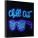 [ параллель импортные товары ] неоновый свет SOTT картина Chill наружный солнцезащитные очки neon искусство автограф искусство стена оборудование орнамент 15 дюймовый освещение подсветка 