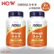 [ параллель импортные товары ][2 шт. комплект ]NOW Foodsnauf-z Omega 3-6-9 1000mg необходимо жир . кислота 100 шарик soft гель #1835 Omega 3-6-9 1000 mg