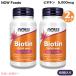 [ параллель импортные товары ][2 шт. комплект ] NOW Foodsnauf-z биотин 5,000mcg 60 шарик beji Capsule витамин H #0471 Biotin 5,000 mcg 60 Veg Capsules