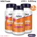 [ параллель импортные товары ][3 шт. комплект ] NOW Foodsnauf-z биотин 5,000mcg 60 шарик beji Capsule витамин H #0471 Biotin 5,000 mcg 60 Veg Capsules