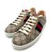 [10/15 до! заем 48 раз нет банковский процент ]GUCCI Gucci Ace GGs шкив m499410 спортивные туфли GGs шкив m парусина многоцветный женский DH54638