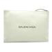[. талант головной офис ]BALENCIAGA Balenciaga покупка зажим M 485110 клатч кожа белый женский DH62926