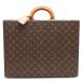 [. талант головной офис ]LOUIS VUITTON LV Louis * Vuitton kla автомобиль -M53122 ( негодный номер ) багажник монограмма eben( оттенок коричневого ) DH82376