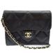 [. талант головной офис ]CHANEL Chanel matelasse цепь сцепление плечо AP0238 футляр для карточек черная икра s gold черный DH87938